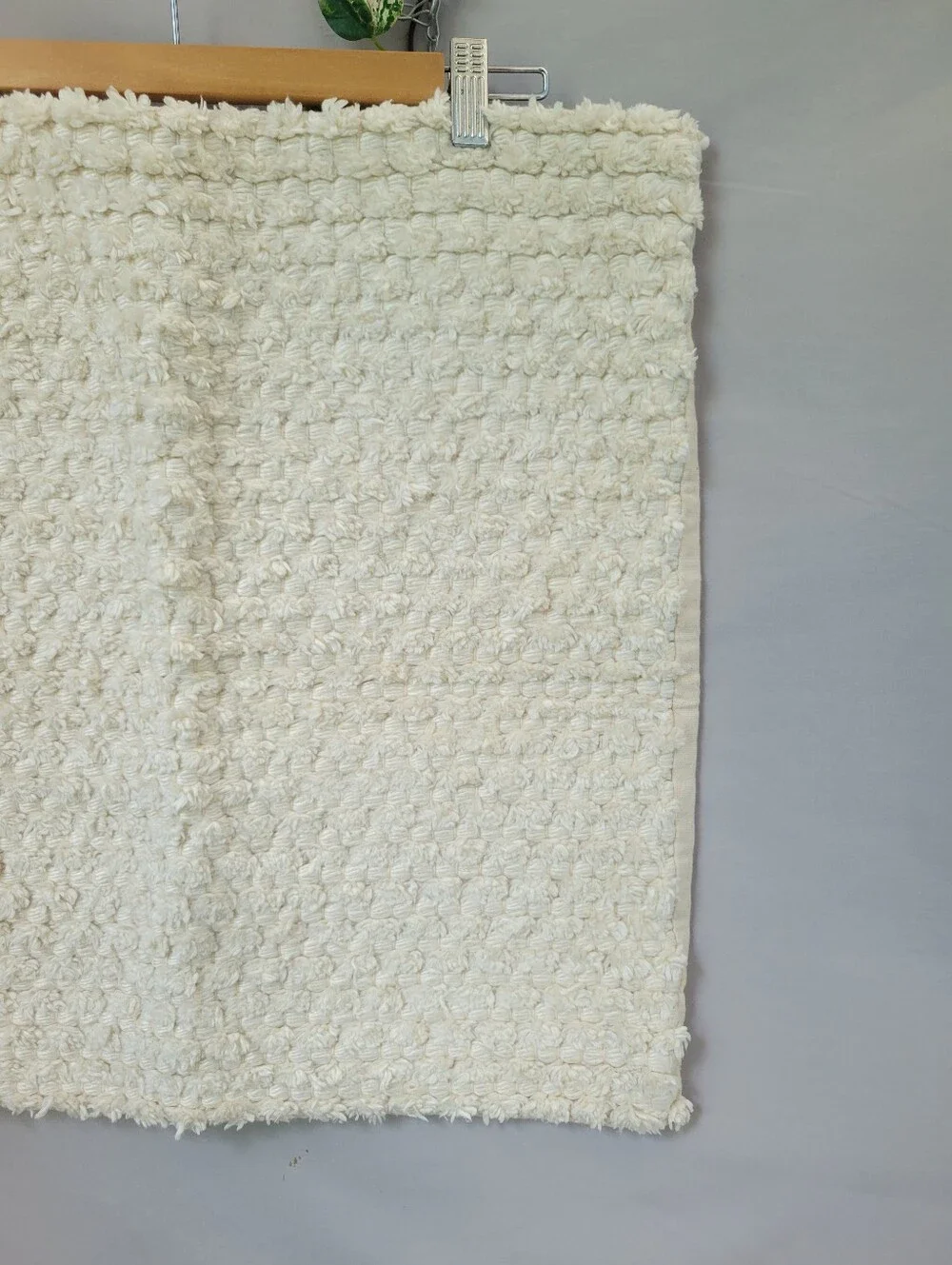 Pottery Barn Costero Handwoven Silk Pillow Cover Ivory 20 x 20